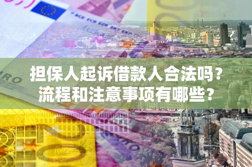 北京担保人起诉借款人合法吗？流程和注意事项有哪些？