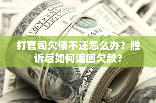北京打官司欠债不还怎么办？胜诉后如何追回欠款？