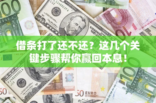 北京借条打了还不还？这几个关键步骤帮你赢回本息！