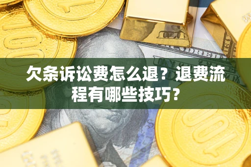 北京欠条诉讼费怎么退？退费流程有哪些技巧？